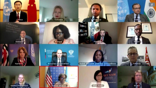 HĐBA LHQ họp và thông qua Tuyên bố Chủ tịch về tình hình ở Myanmar.