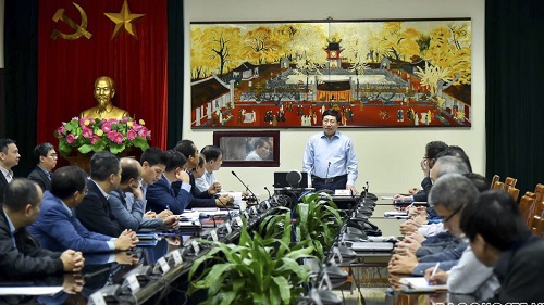 Phó Thủ tướng Phạm Bình Minh chủ trì hội nghị - Ảnh: BNG