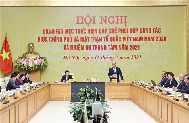 Thủ tướng Nguyễn Xuân Phúc phát biểu. Ảnh: Thống Nhất/TTXVN