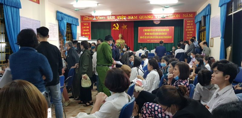 Tại điểm l&agrave;m căn cước c&ocirc;ng d&acirc;n lưu động ở tổ d&acirc;n phố số 7 phường Quang Trung, quận H&agrave; Đ&ocirc;ng