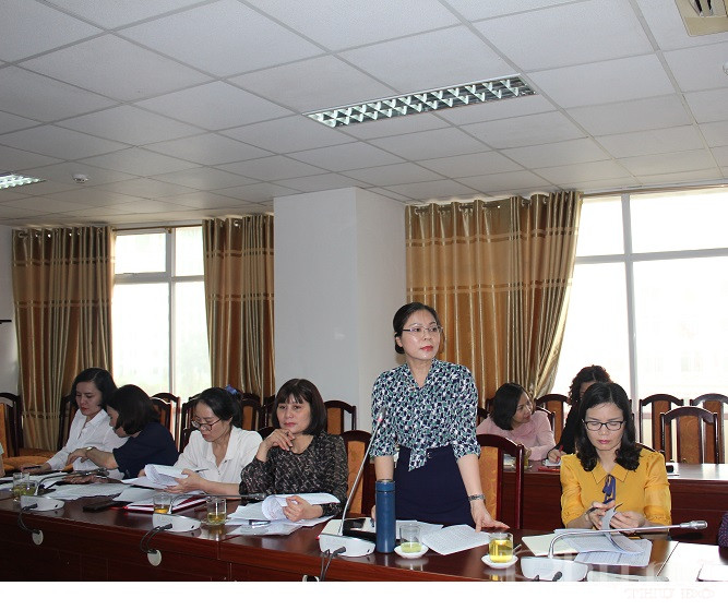 Đồng ch&iacute; Nguyễn Thị Kim Tuyến- Chủ tịch Hội LHPN huyện S&oacute;c Sơn