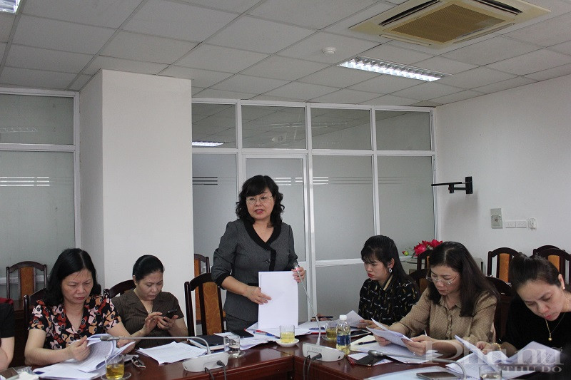 Đồng ch&iacute; B&ugrave;i Thị Trinh- Chủ tịch Hội LHPN quận Bắc Từ Li&ecirc;m