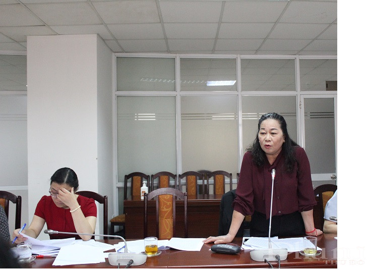 B&agrave; Đỗ Thị Th&aacute;i - Ph&oacute; Chủ tịch Thường trực Ban Đo&agrave;n kết c&ocirc;ng gi&aacute;o TP H&agrave; Nội