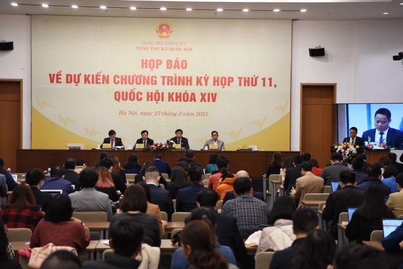 Quang cảnh buổi họp báo