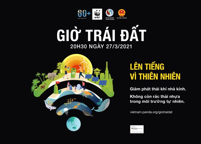 Chiến dịch Giờ trái đất năm 2021 được phát động với chủ đề “Speak up for Nature” – “Lên tiếng vì thiên nhiên”.