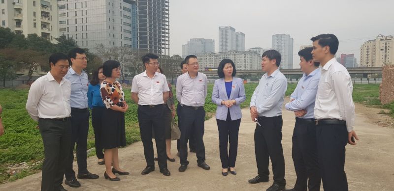 Đoàn thị thực giám sát tại khu dự án Khách sạn Hoa Sen tại phường Mễ Trì