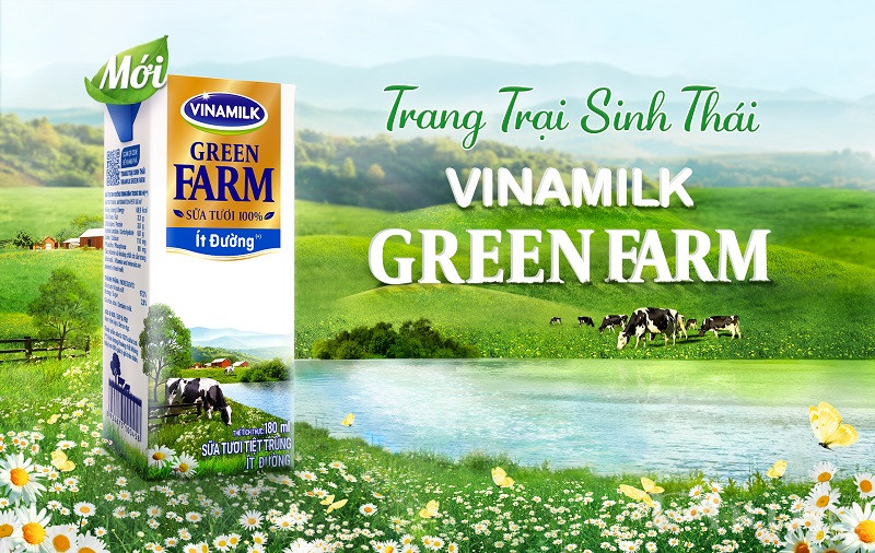 Sữa tươi từ Trang Trại Sinh Th&aacute;i Vinamilk Green Farm.