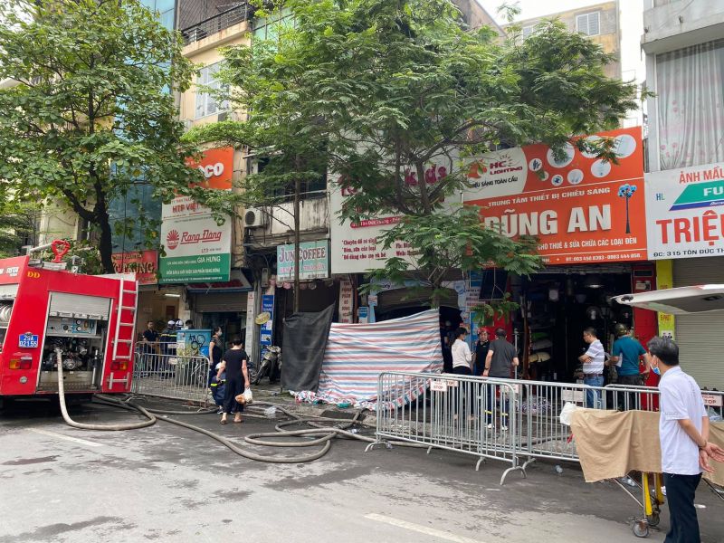 Hiện trường vụ hoả hoạn