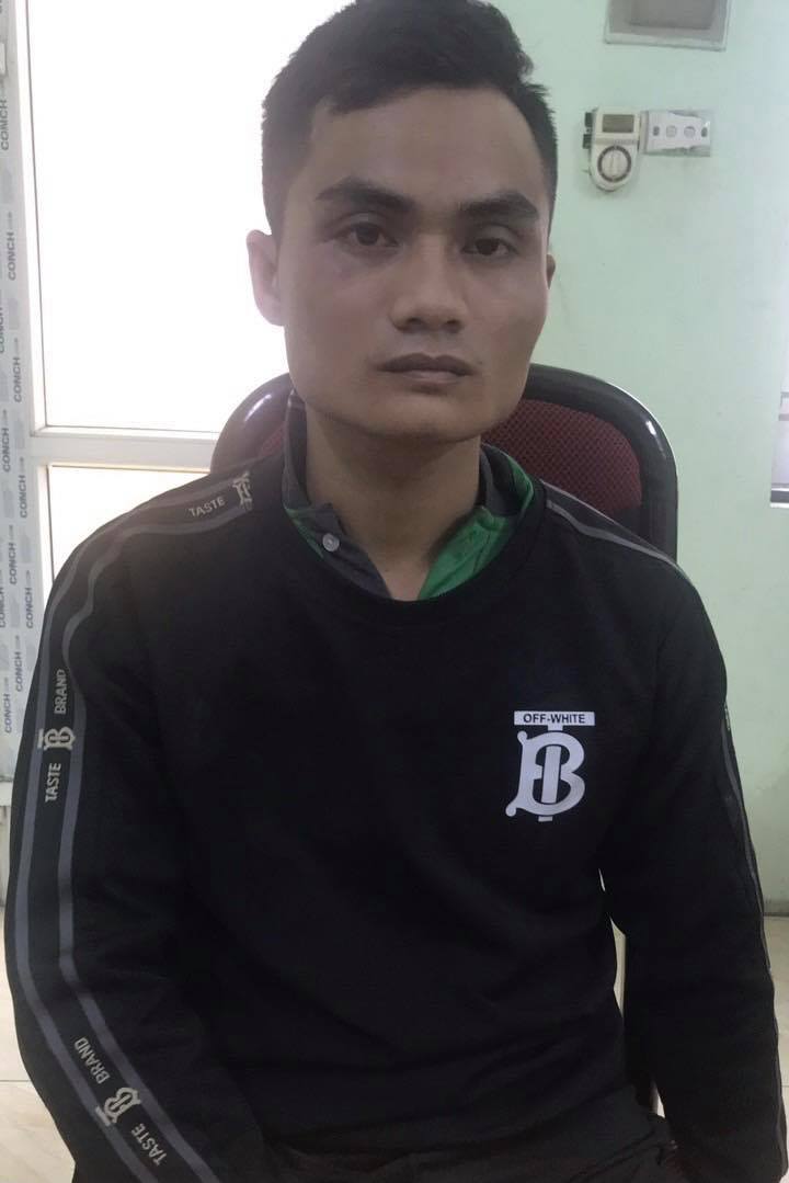 Đối tượng Đức Anh tại cơ quan điều tra Đối tượng Đức Anh tại cơ quan điều tra