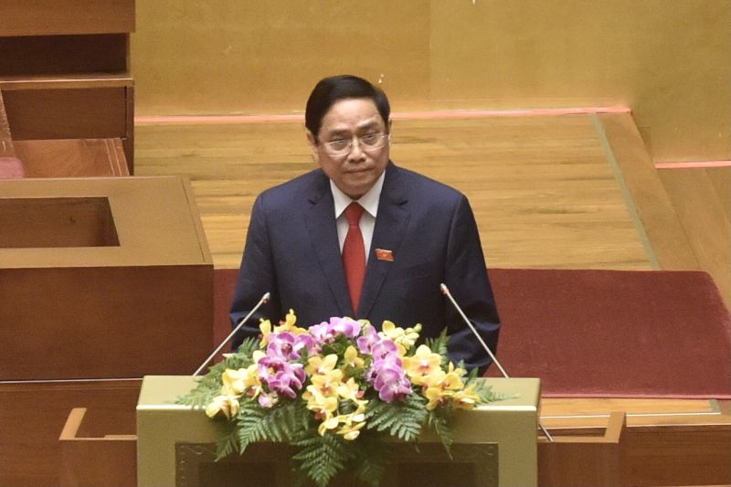 Thủ tướng Chính phủ Phạm Minh Chính phát biểu sau lễ tuyên thệ nhậm chức Thủ tướng Chính phủ Phạm Minh Chính phát biểu sau lễ tuyên thệ nhậm chức