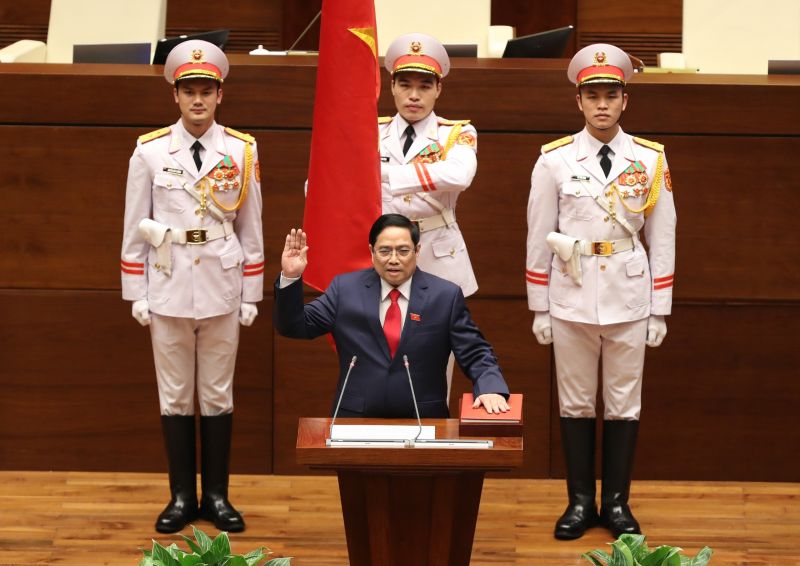 Tân Thủ tướng Chính phủ Phạm Minh Chính tuyên thệ nhậm chức Tân Thủ tướng Chính phủ Phạm Minh Chính tuyên thệ nhậm chức