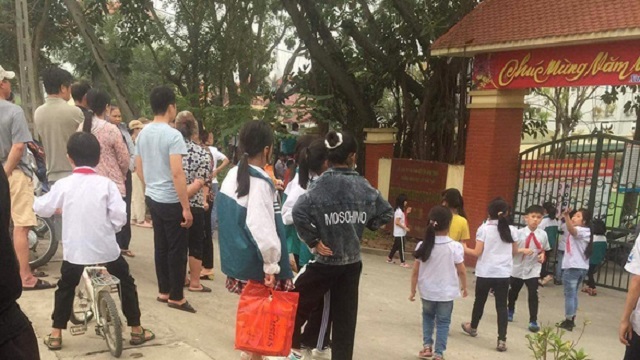 Trường THCS Hồng Hà, nơi xảy ra sự việc  (ảnh: INT)