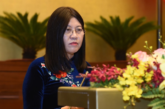 Chủ nhiệm Ủy ban Tư pháp Lê Thị Nga