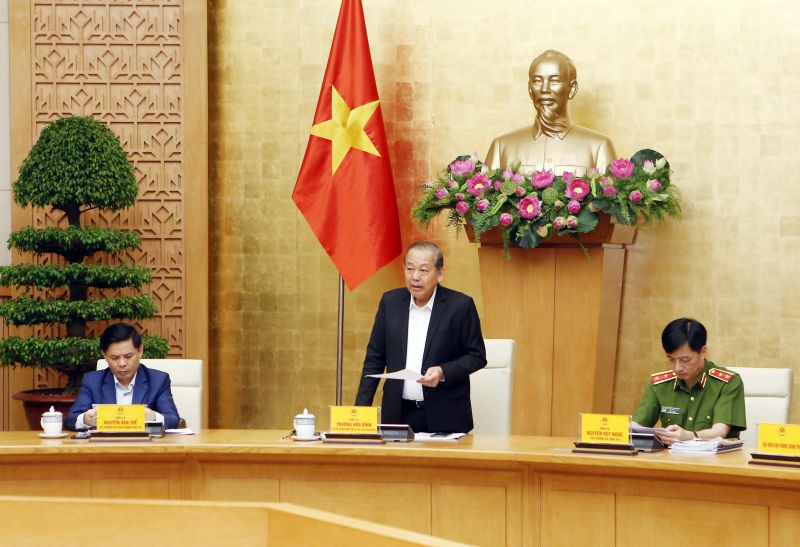 Phó Thủ tướng Thường trực Chính phủ Trương Hoà Bình phát biểu chỉ đạo tại Hội nghị Sơ kết quý I/2021 của Uỷ ban An toàn giao thông quốc gia. Ảnh: VGP/Lê Sơn Phó Thủ tướng Thường trực Chính phủ Trương Hoà Bình phát biểu chỉ đạo tại Hội nghị Sơ kết quý I/2021 của Uỷ ban An toàn giao thông quốc gia. Ảnh: VGP/Lê Sơn