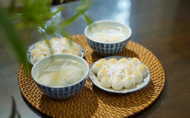 Bánh trôi, bánh chay  cúng tết  Hàn Thực