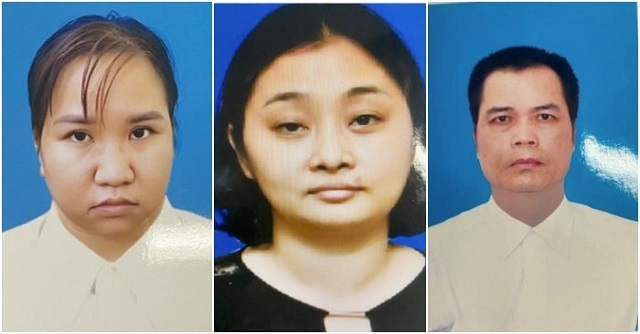 Các bị can tại cơ quan công an