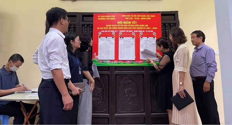 Đoàn công tác thực hiện giám sát tại phường Thổ Quan Đoàn công tác thực hiện giám sát tại phường Thổ Quan