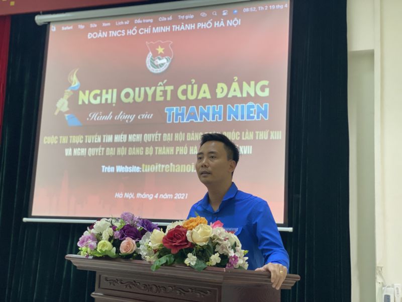 Thành đoàn phát động thi trực tuyến "Tìm hiểu Nghị quyết Đại hội Đảng lần thứ XIII và Nghị quyết Đại hội Đảng bộ TP lần thứ XVII" - ảnh 1