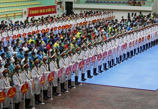 Lễ khai mạc Hội thao lực lượng Công an Nhân dân năm 2021.