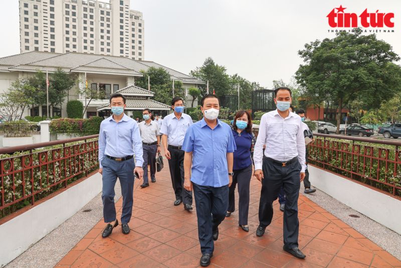 Ban Chỉ đạo chống COVID-19 của Hà Nội kiểm tra tại khách sạn Inter Continental Hanoi Westlake - Hà Nội.