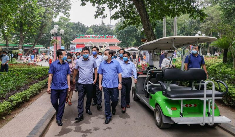 Lãnh đạo thành phố kiểm tra công tác phòng, chống dịch tại các điểm vui chơi