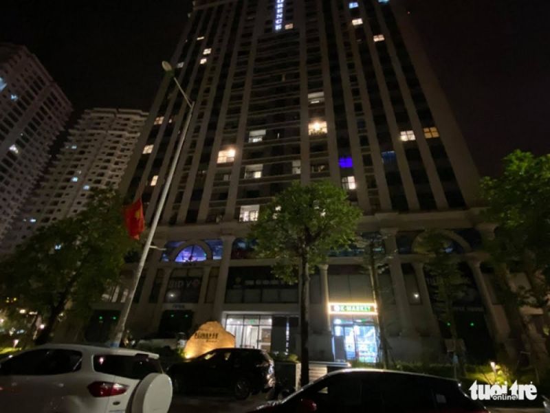 Chung cư Florence 28 Trần Hữu Dực, quận Nam Từ Liêm, Hà Nội, nơi phát hiện nhóm người nước ngoài nhập cảnh trái phép