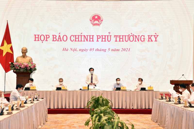 Quang cảnh buổi họp b&aacute;o. Ảnh: VGP/Nhật Bắc