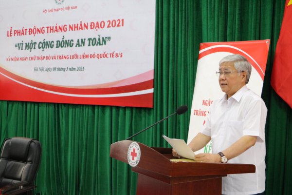 ông Đỗ Văn Chiến, Chủ tịch Ủy ban Trung ương Mặt trận Tổ quốc Việt Nam phát biểu