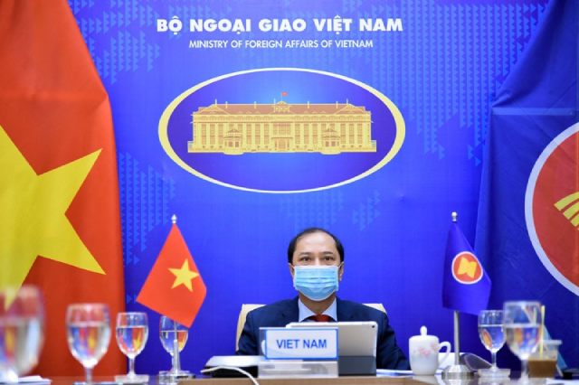 Thứ trưởng Bộ Ngoại giao Nguyễn Quốc Dũng dự Đối thoại ASEAN-Mỹ thường niên lần thứ 34 được tổ chức theo hình thức trực tuyến.