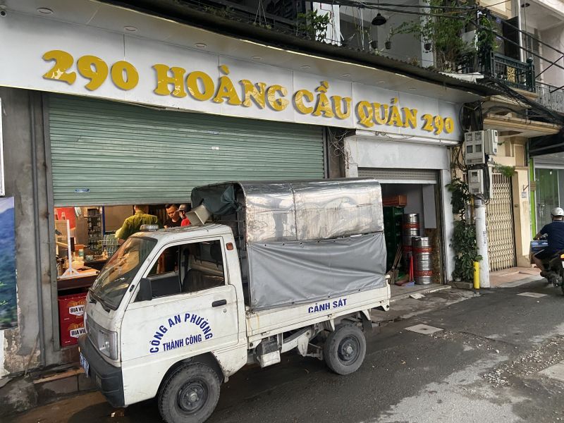Quán bia trên phố Hoàng Cầu tạm dừng hoạt động