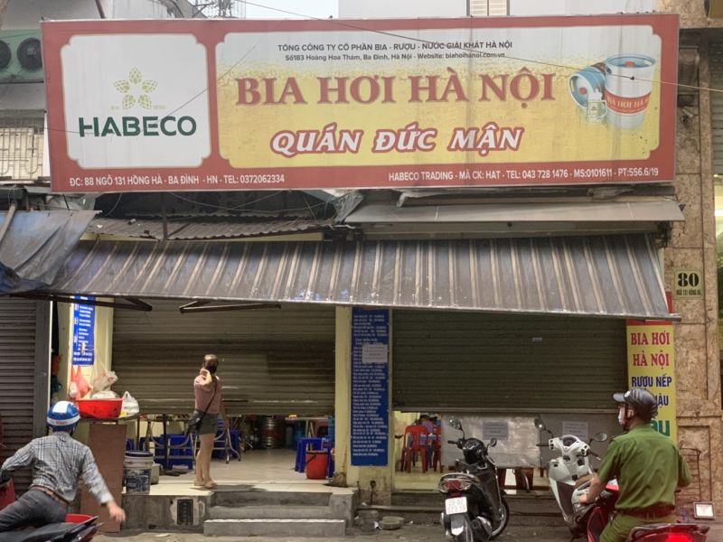 Phường Phúc Xá triển khai thực hiện dừng kinh doanh quán bia, bia hơi trên địa bàn