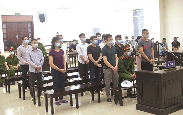 Các bị cáo tại Toà Các bị cáo tại Toà