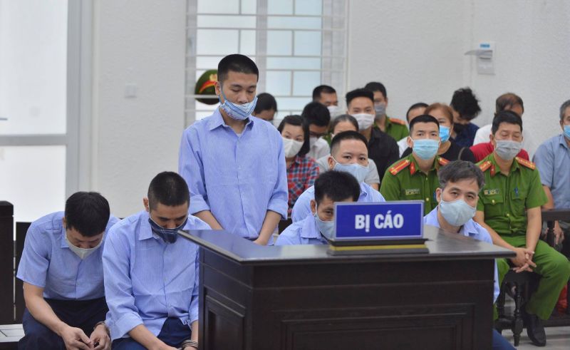 Các bị cáo tại Toà