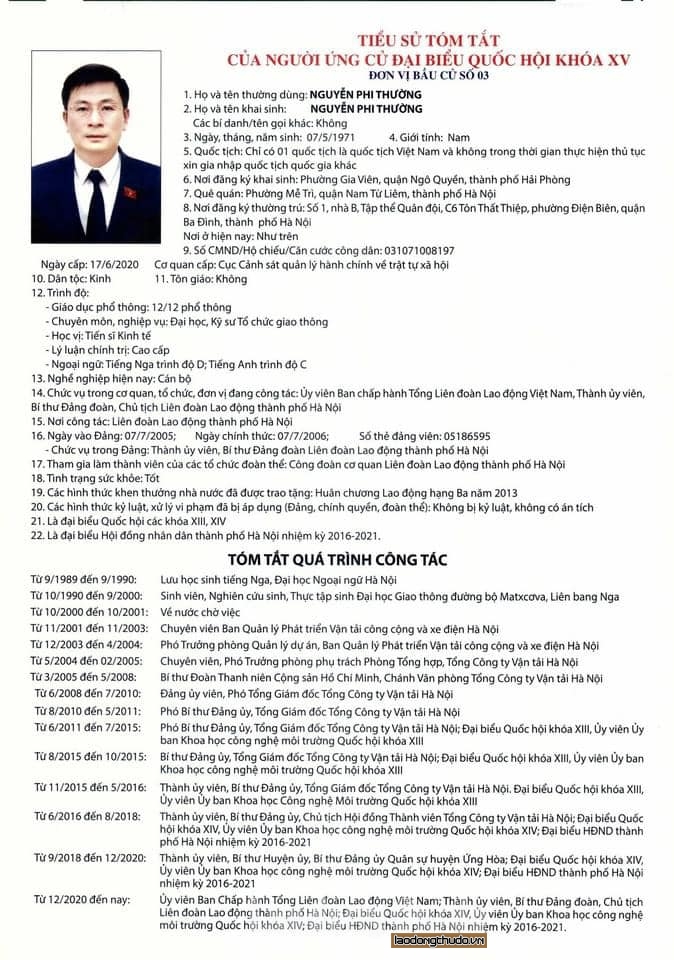 5 ứng cử viên đại biểu Quốc hội khóa XV tại đơn vị bầu cử số 3 thành phố Hà Nội - ảnh 3