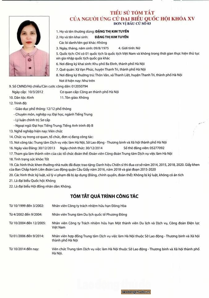 5 ứng cử viên đại biểu Quốc hội khóa XV tại đơn vị bầu cử số 3 thành phố Hà Nội - ảnh 5