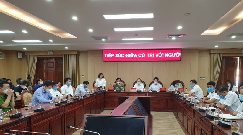 Ứng cử viên Nguyễn Ngọc Yên trình bày chương trình hành động