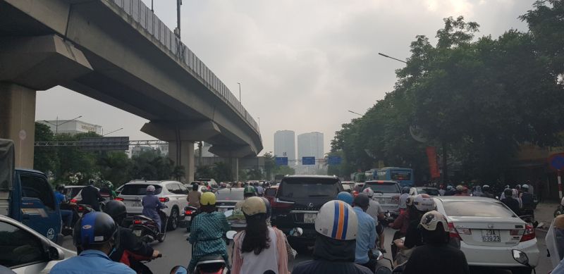 Đường sắt Cát Linh Hà Đông trên trục đường Nguyễn Trãi