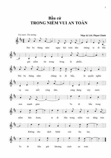 “Bầu cử trong niềm vui an toàn”, ca khúc ý nghĩa tuyên truyền phục vụ cuộc bầu cử - ảnh 1