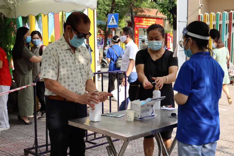 C&ocirc;ng t&aacute;c ph&ograve;ng chống dịch Covid-19 được thực hiện đầy đủ