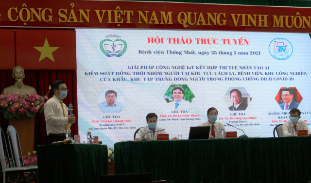 PGS-TS Phạm Xu&acirc;n Đ&agrave; từ Khoa Y - Đại học Quốc gia TPHCM, đại diện nh&oacute;m nghi&ecirc;n cứu giới thiệu về giải ph&aacute;p mới. Ảnh: VGP/Băng T&acirc;m