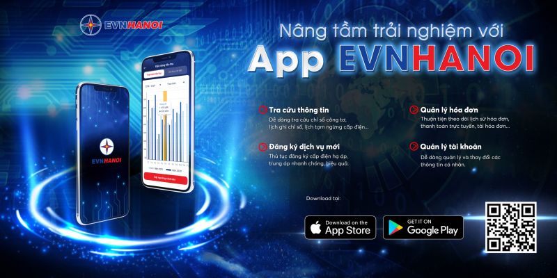 Tính năng “Đặt ngưỡng cảnh báo” trong App EVNHANOI