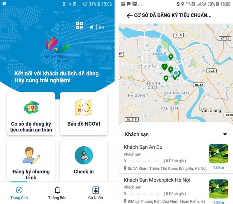 Các cơ sở lưu trú cần hướng dẫn du khách tải và sử dụng app 
