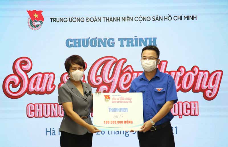 Trung ương Đo&agrave;n tiếp tục đẩy mạnh việc triển khai Chương tr&igrave;nh &ldquo;San sẻ y&ecirc;u thương, chung tay vượt qua đại dịch&rdquo; trong giai đoạn mới