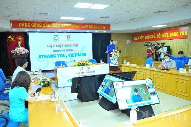 Trung ương Đo&agrave;n TNCS HCM c&ugrave;ng nh&agrave; mạng VinaPhone tổ chức ph&aacute;t động chương tr&igrave;nh Thankyou Việt Nam năm 2021.