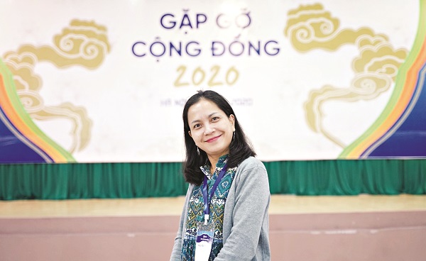 Chị Nguyễn Thị Kim Dung trong buổi gặp gỡ cộng đồng LGBT