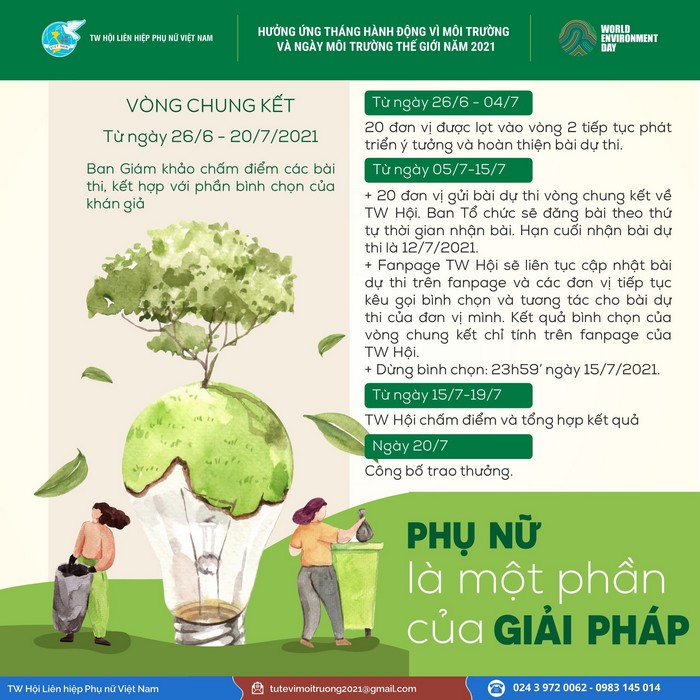 Hội LHPN Việt Nam phát động cuộc thi trực tuyến “Phụ nữ chung tay phục hồi Hệ sinh thái” - ảnh 2