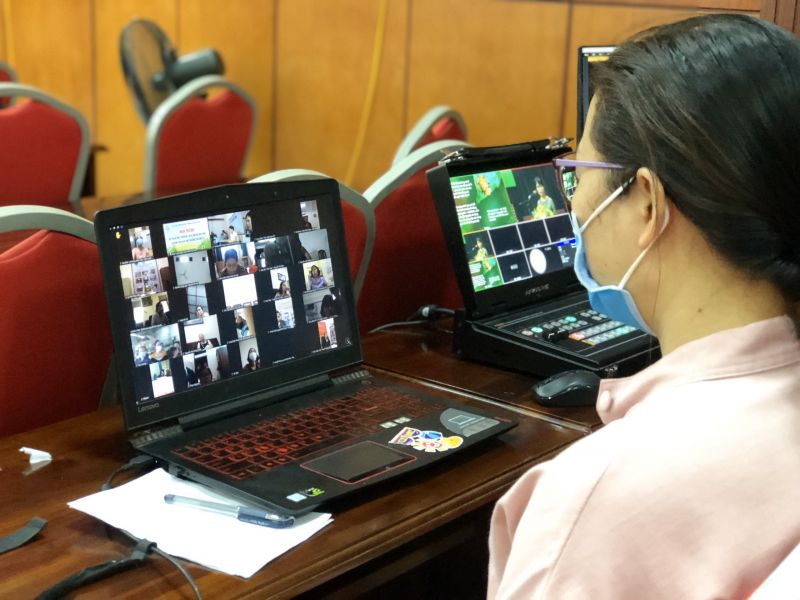 Thông qua phần mềm trực tuyến Zoom Meeting, cán bộ, hội viên các cơ sở Hội đều được tham gia Hội nghị