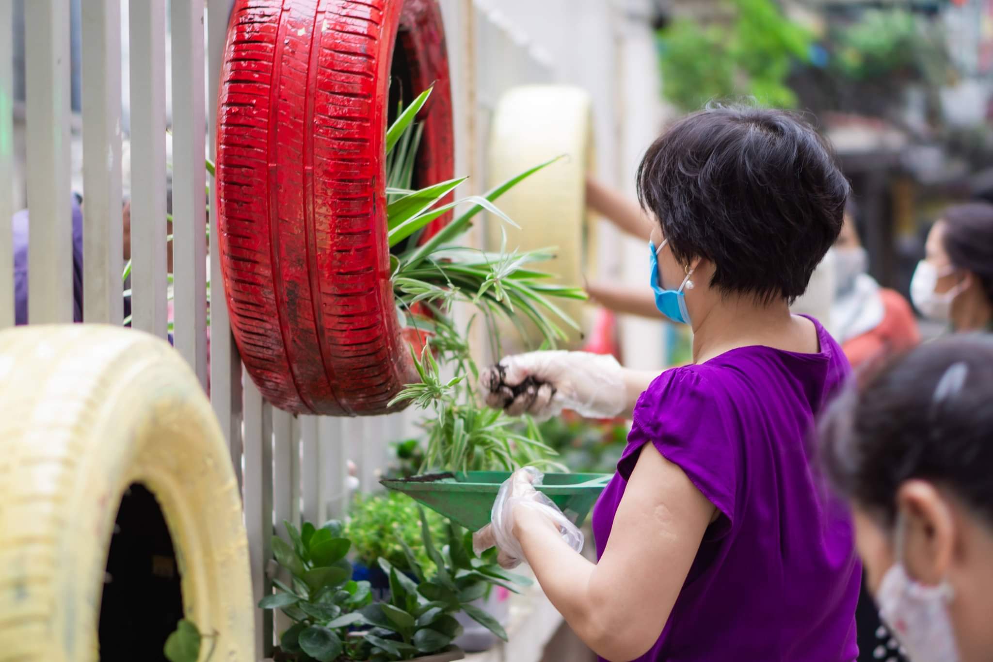 Hội LHPN xã Tân Triều, huyện Thanh Trì hưởng ứng ngày môi trường thế giới - ảnh 8