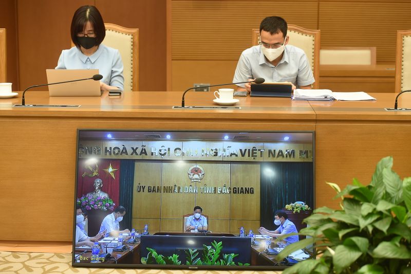 Nhiều tín hiệu lạc quan từ tâm dịch Bắc Giang. Ảnh: VGP/Đình Nam