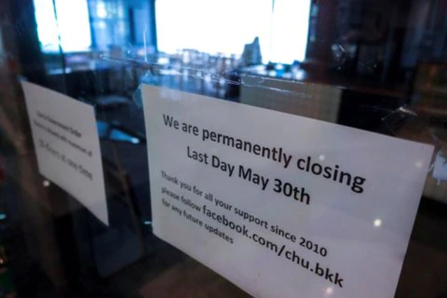 Thông báo đóng cửa vĩnh viễn  tại Chu Chocolate Bar & Cafe.